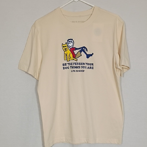 Life Is Good Other - NWT Life Is Good Putty White Jack And Rocket Be The Person Tee Size Small Cotton